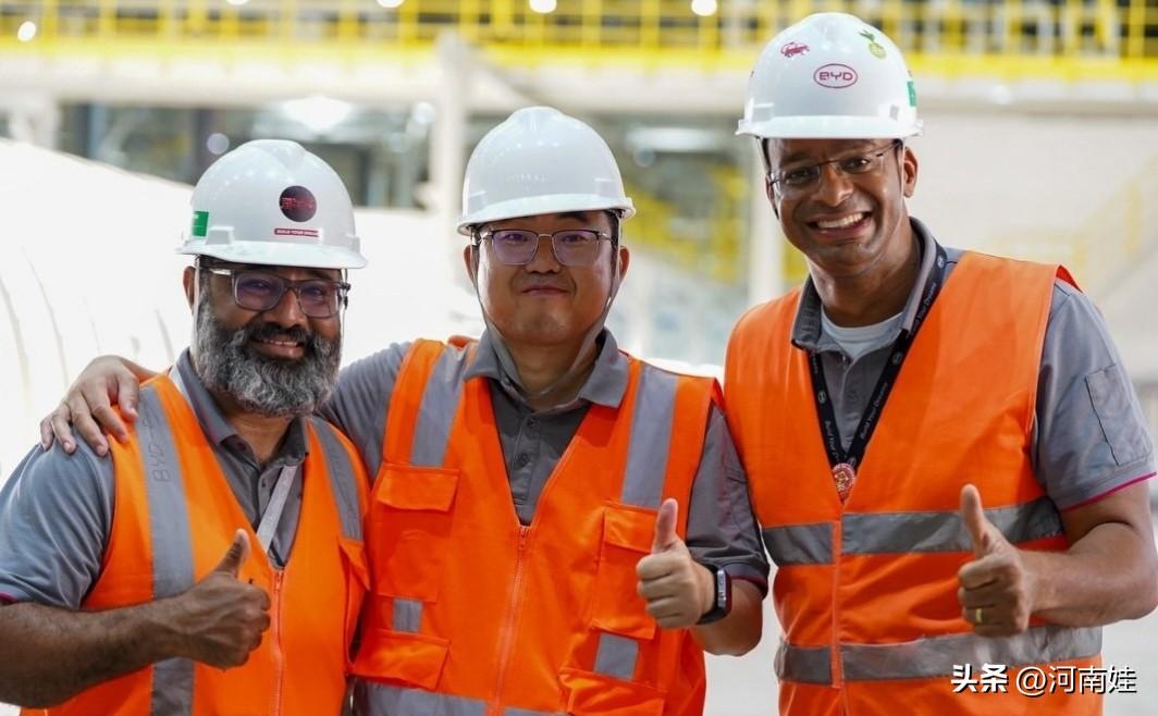 时间就是效率，没想到这么快呀。比亚迪巴西工厂第10000辆整车下线！腾势品牌正式