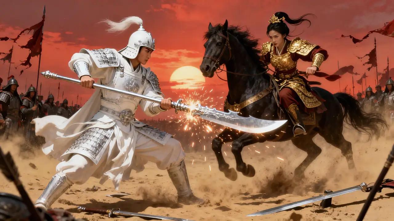 桃树下的较量：杨家将与辽国女将的忠义对决
 
辽国女将韩翠娥生擒了杨文广，把他带