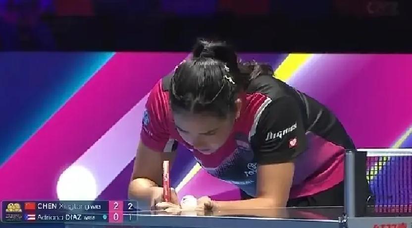 陈幸同太刚了 对阵迪亚兹连下两城进攻打得太解气

刚看完陈幸同这场乒乓球对战，隔