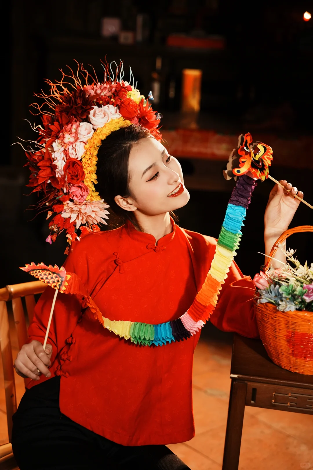 已花为簪，美丽在心头绽放