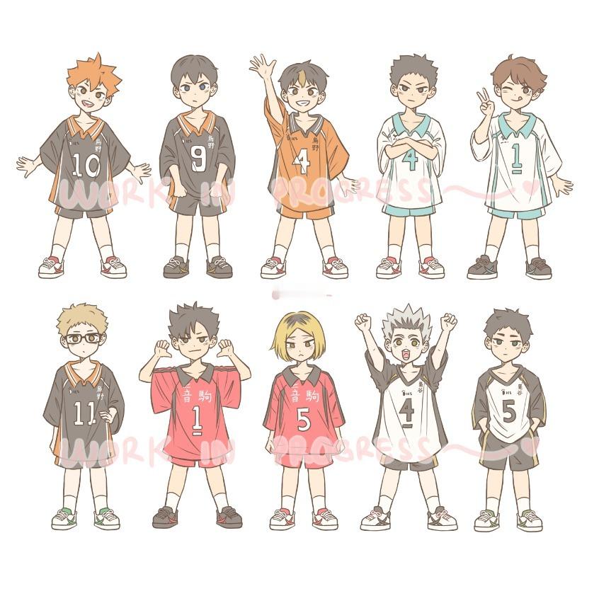 小排球幼儿园 好可爱好可爱[哇][哇]#排球少年##漫视界企划# ​​​