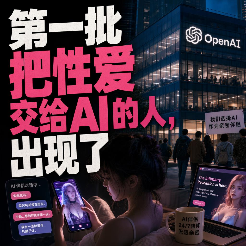 第一批把性爱交给AI的人，出现了。
这话听上去像科幻片台词，但它真的发生了。
很