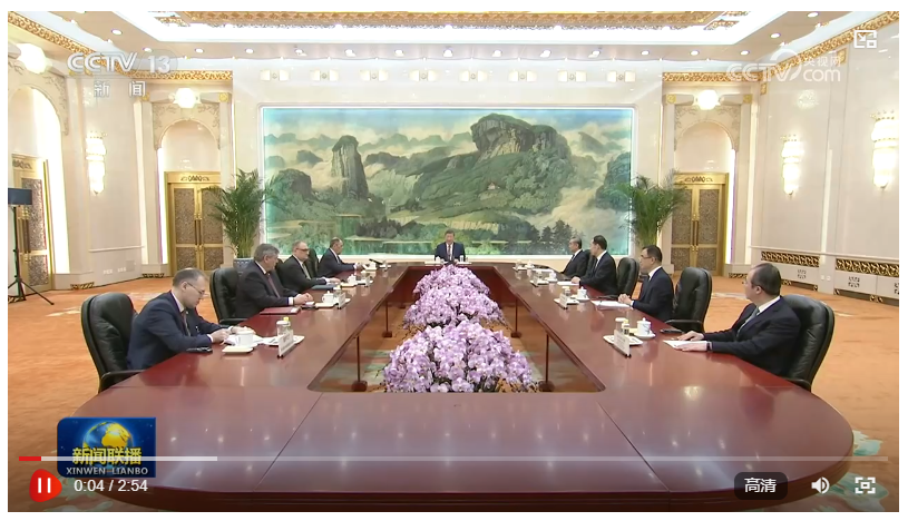 习近平会见俄罗斯外长拉夫罗夫