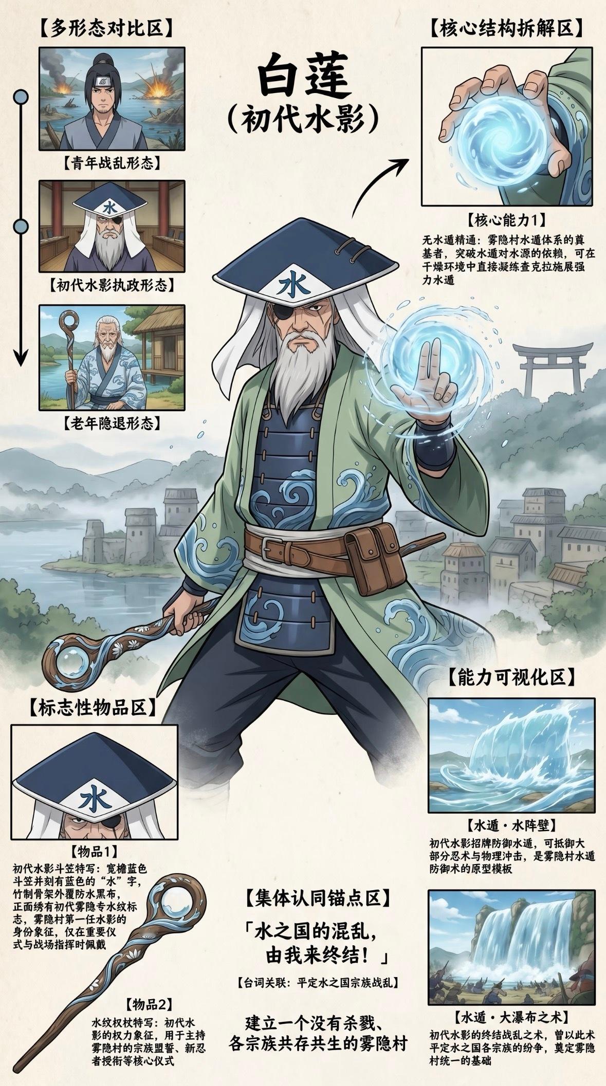 雾隐水影 🌊 揭秘“血雾之里”背后掌舵者！动漫点评团火影忍者动漫 【初代水影·