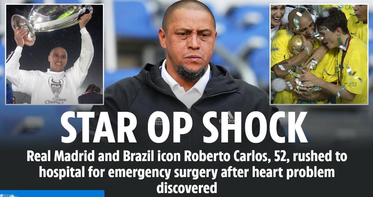 英国媒体太阳报报道，52岁的巴西球星卡洛斯因为心脏问题接受了紧急手术。据报道，卡