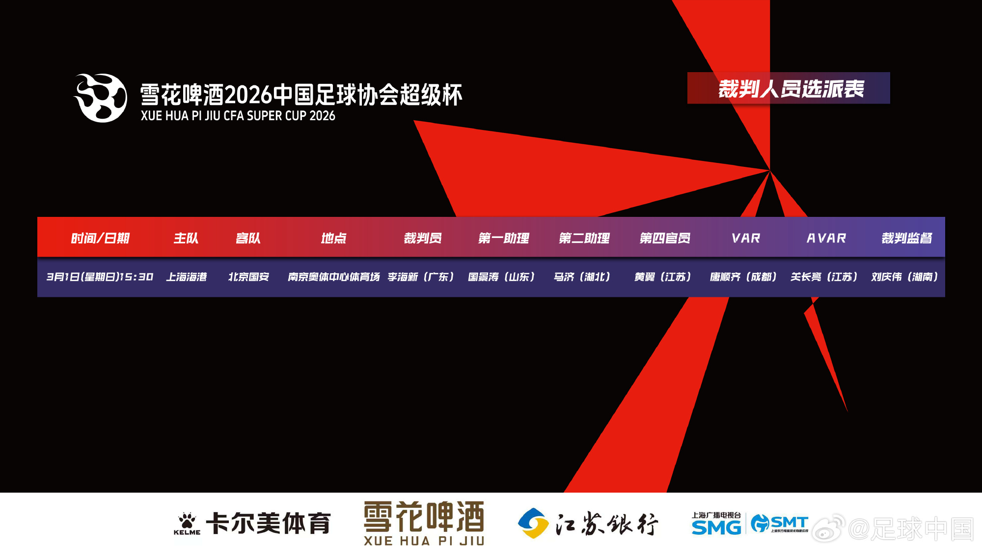 2026中国足球协会超级杯