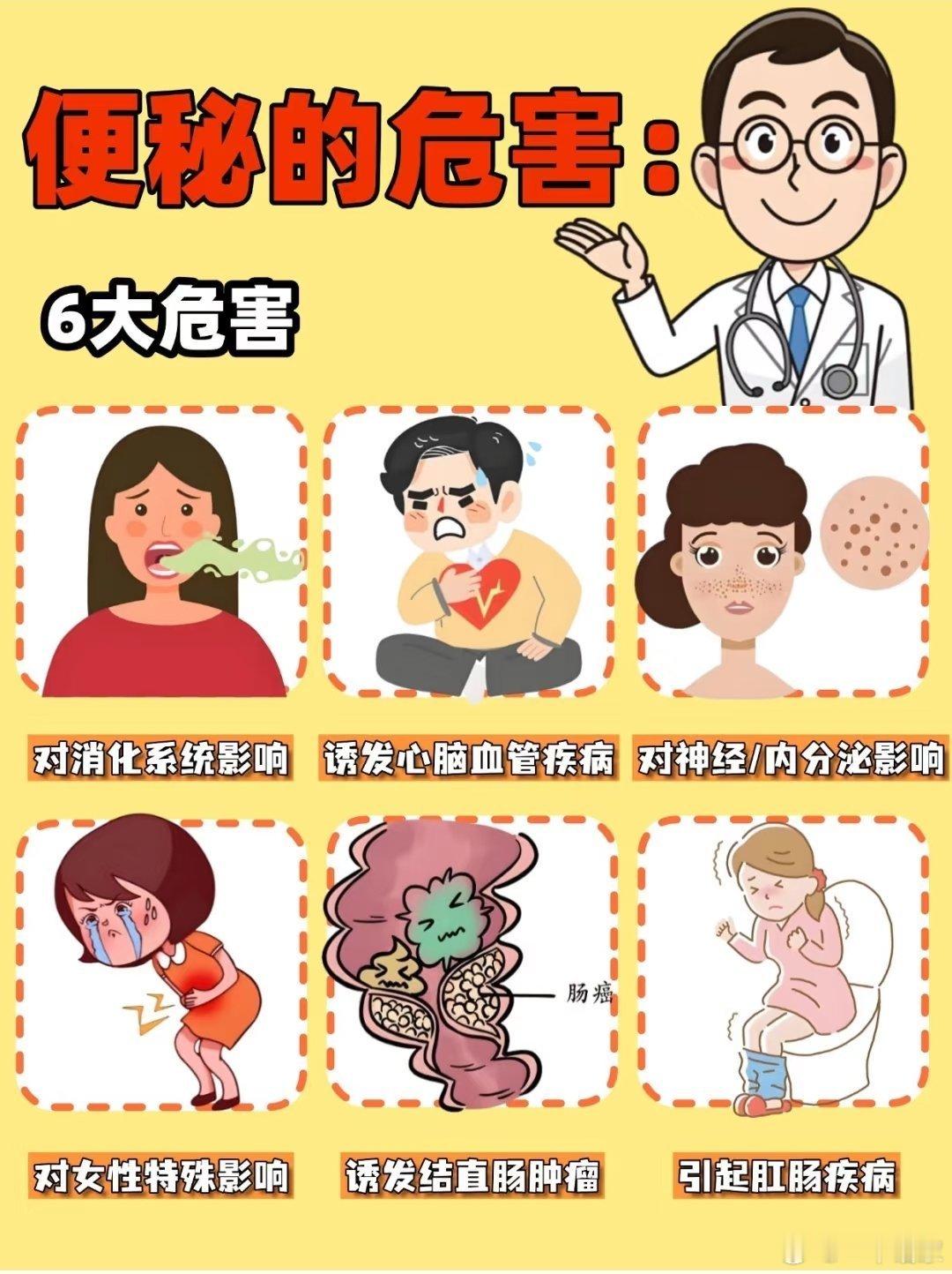 便秘有什么危害？如何缓解便秘 ​​​