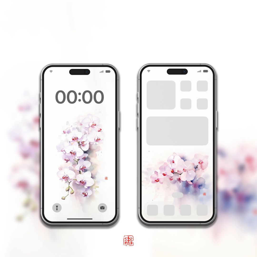 春节花卉｜锁屏-主屏套装：喜庆迎春