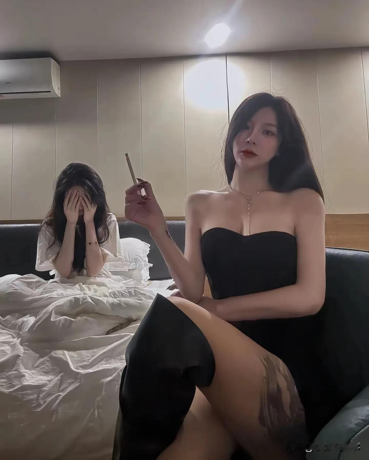 黑姐姐压迫感太强了，主要是我啥也没干啊