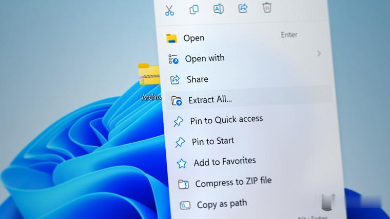 微软正在为 Windows 11 开发一款全新的右键菜单（context men