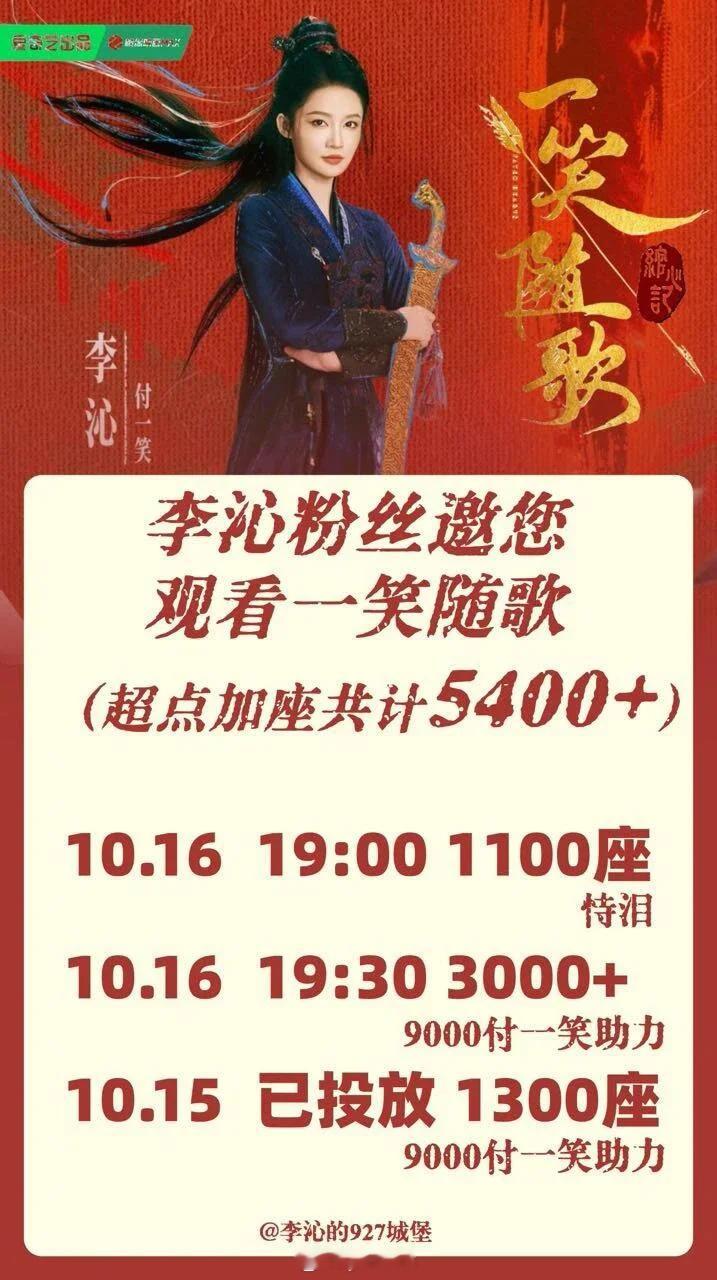 一笑随歌今日超点，男女主丝目前准备☁️包场 ，晚上没事来看剧 ​​​