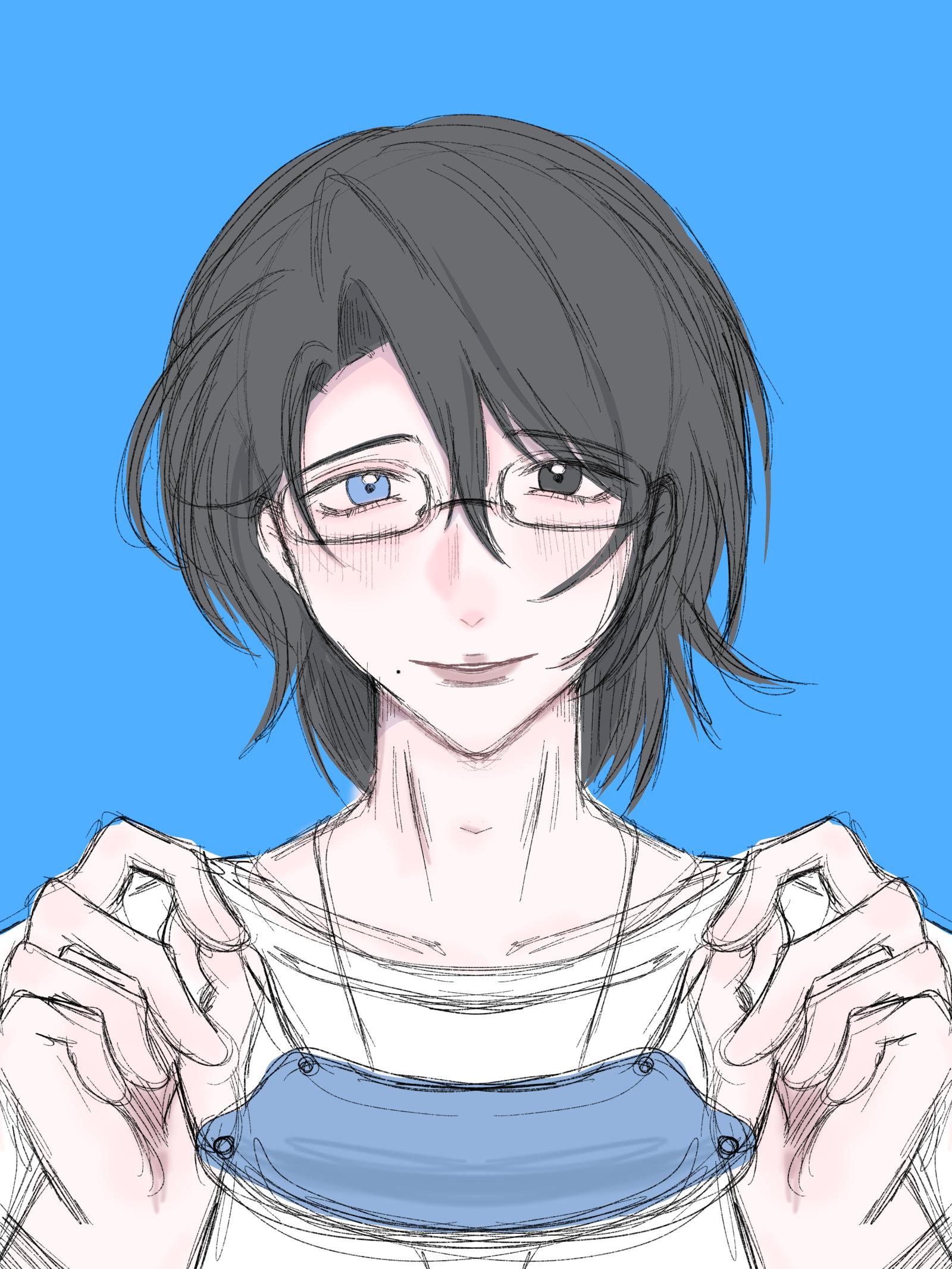 痛恨不会画男人。