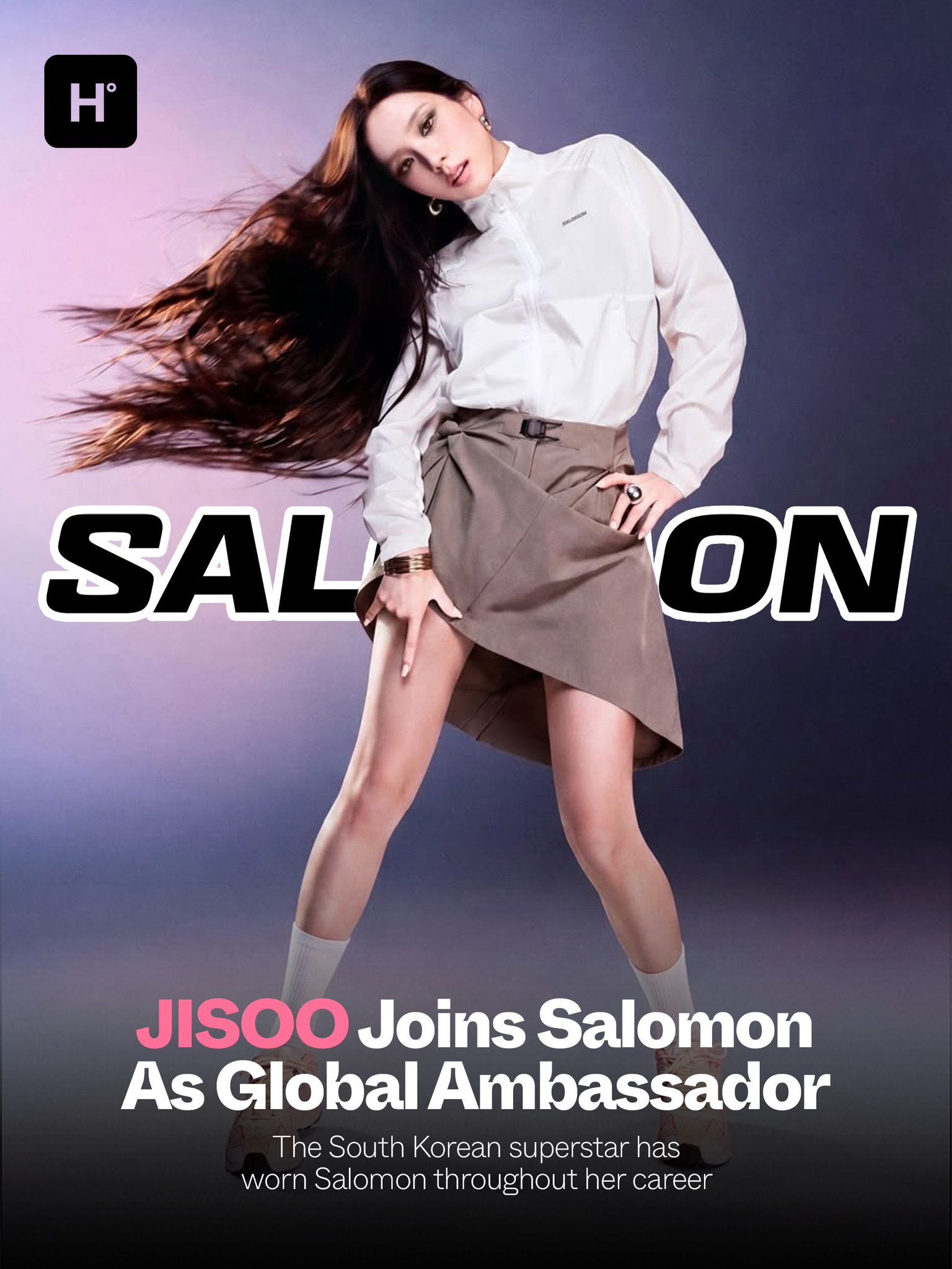 JISOO 的 Salomon 运动鞋在品牌宣布她为新全球代言人后 3 小时内在