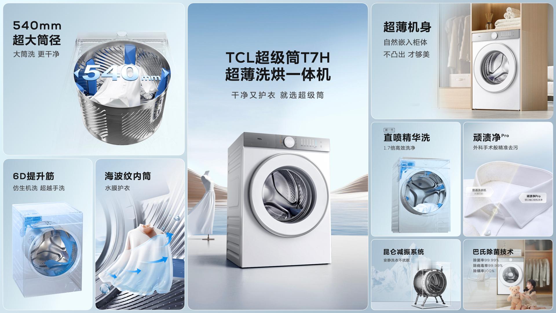 啊TCL这个洗衣机不贵啊P7 10公斤的3999，这价格很香。[努力] ​​​