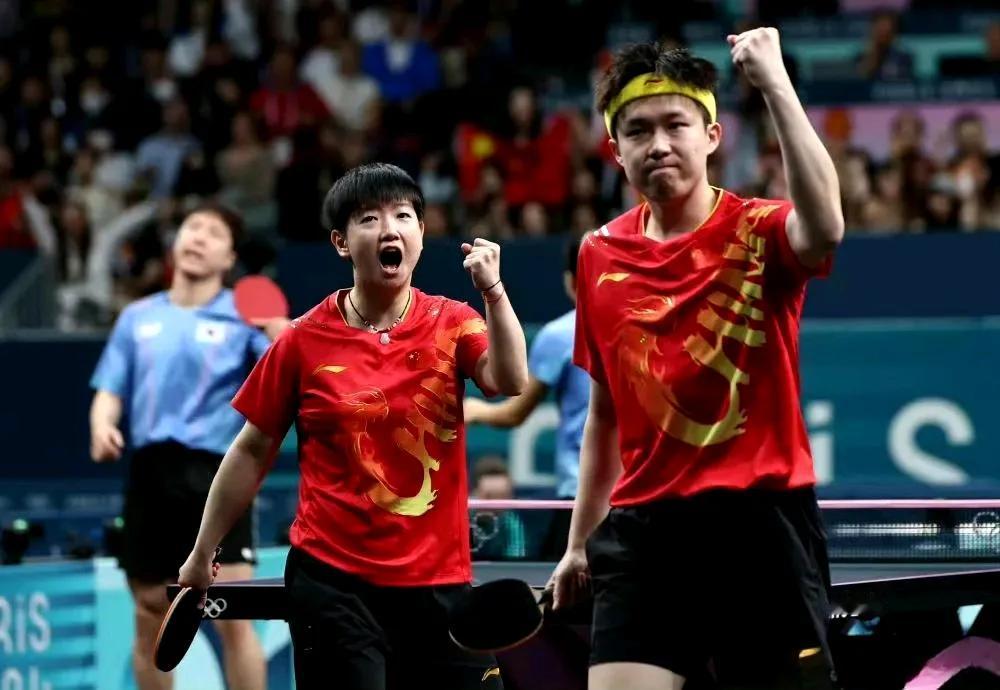 恭喜莎头组合夺得奥运乒乓球混双金牌！为中国乒乓球队开了一个好头，这也是国乒历史首