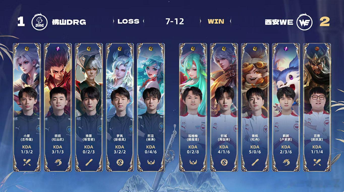 钎城百里守约MVP  WE战胜DRG 鏖战近23分钟，WE拿下渴望已久的胜利[加