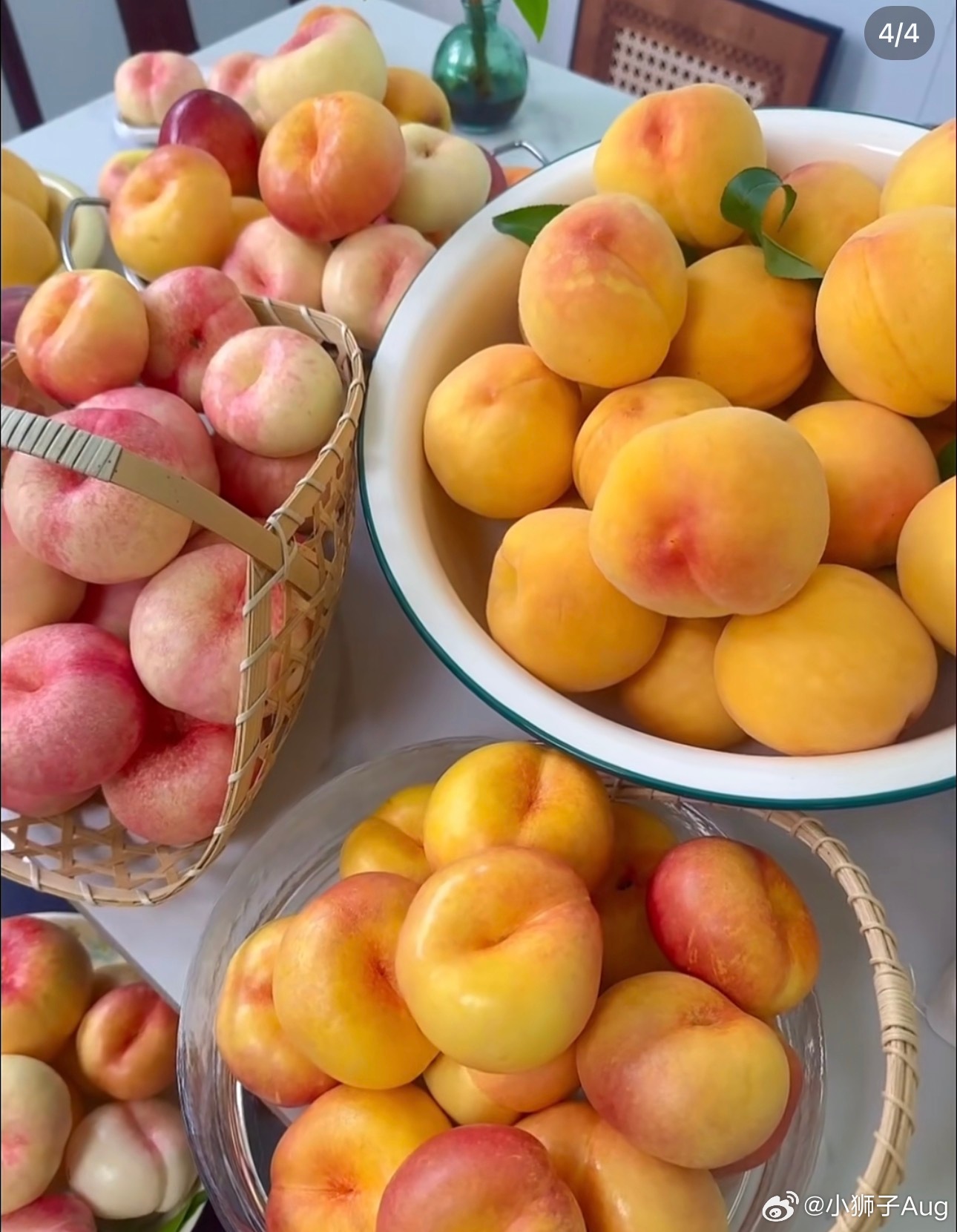 日常 咬一口夏天的甜脆——是桃子🍑在说：“你好呀～ 
