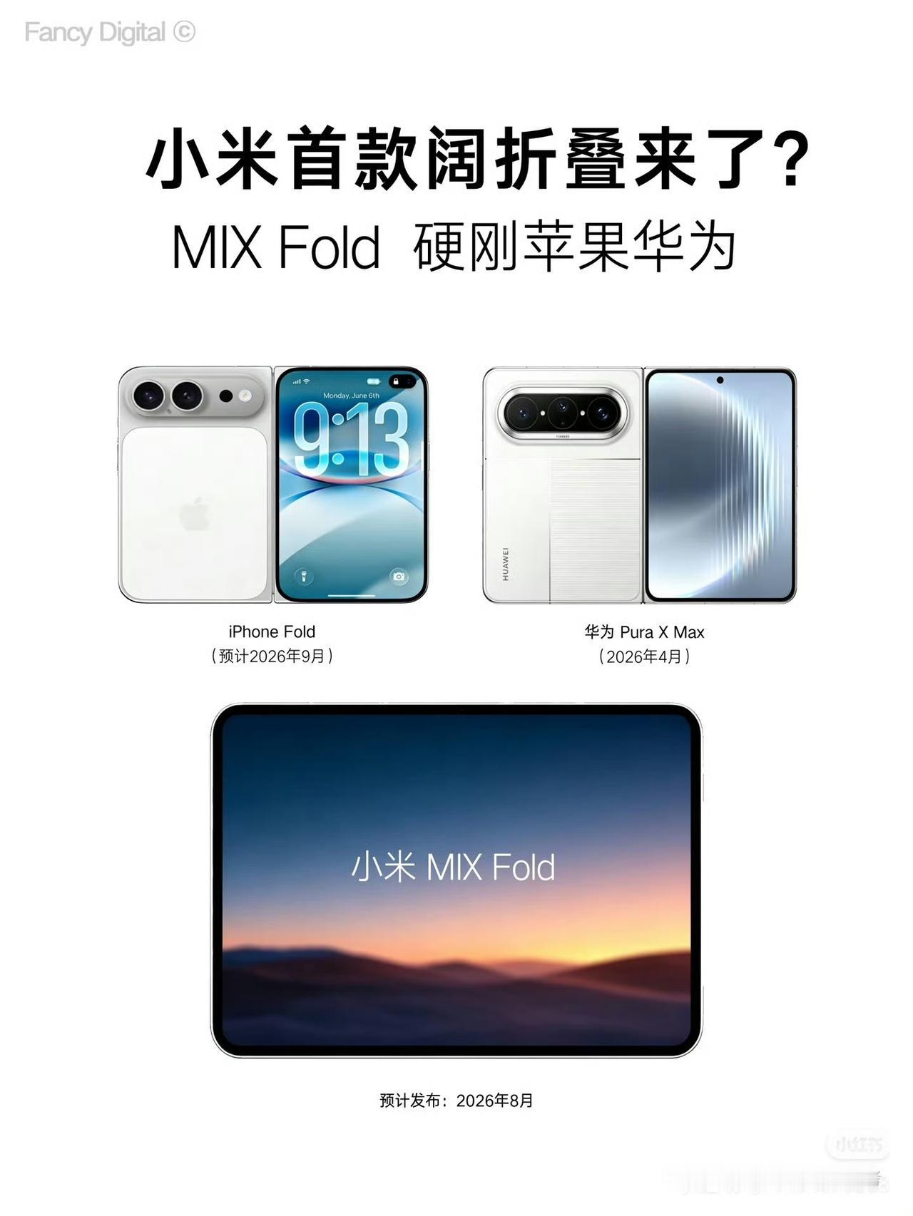小米阔折叠入网!
首款阔折叠来了，硬刚苹果华为，澎湃OS4，玄戒O3，2亿影像，