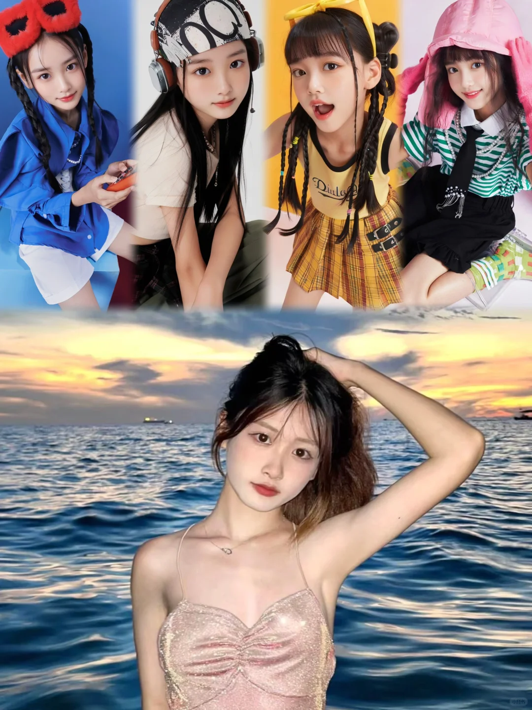 仿佛看到未来女儿的样子