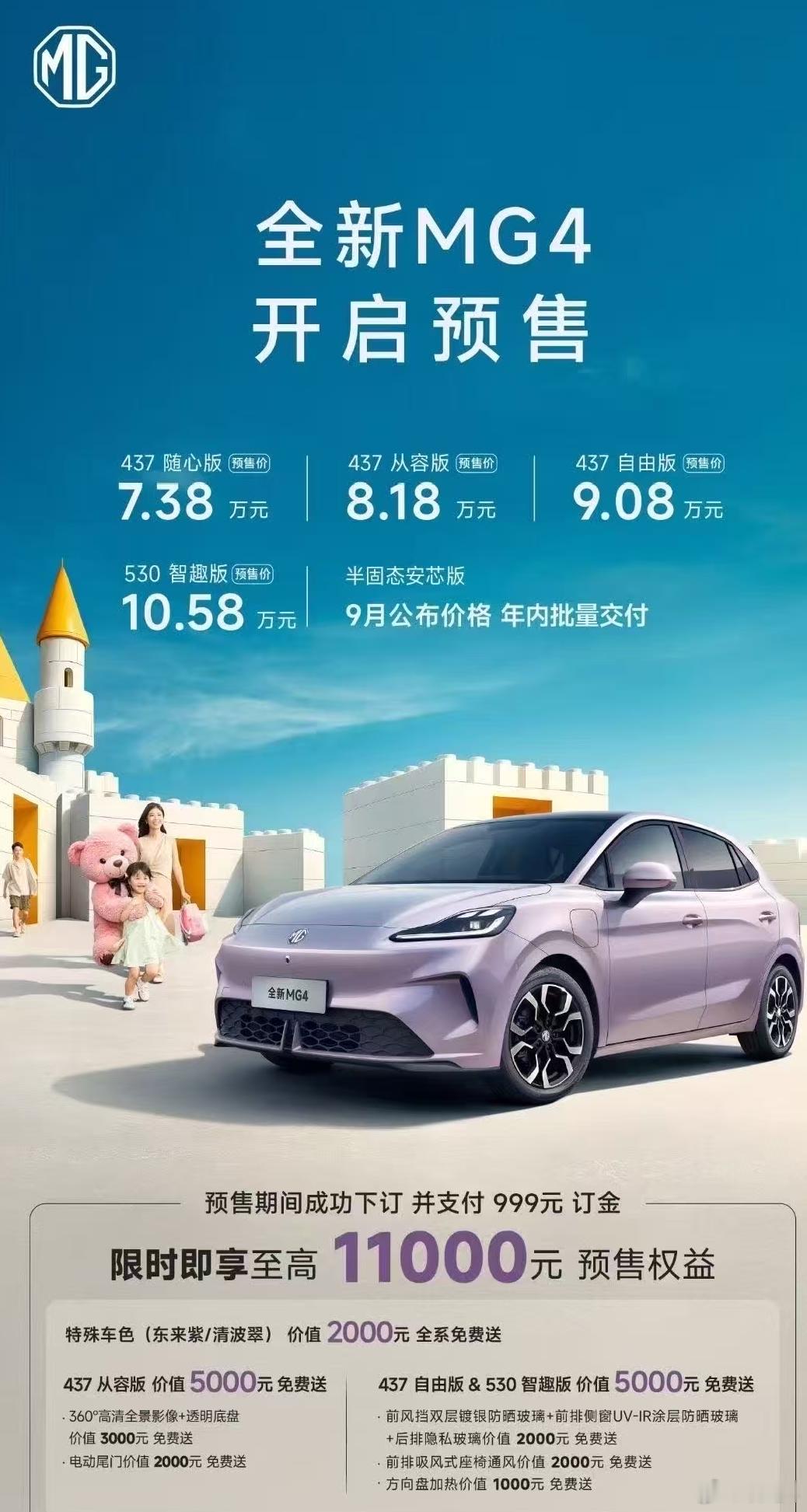 MG4疯了预售价7.38万  不知道欧洲车主看到MG4在国内的价格，会不会羡慕9