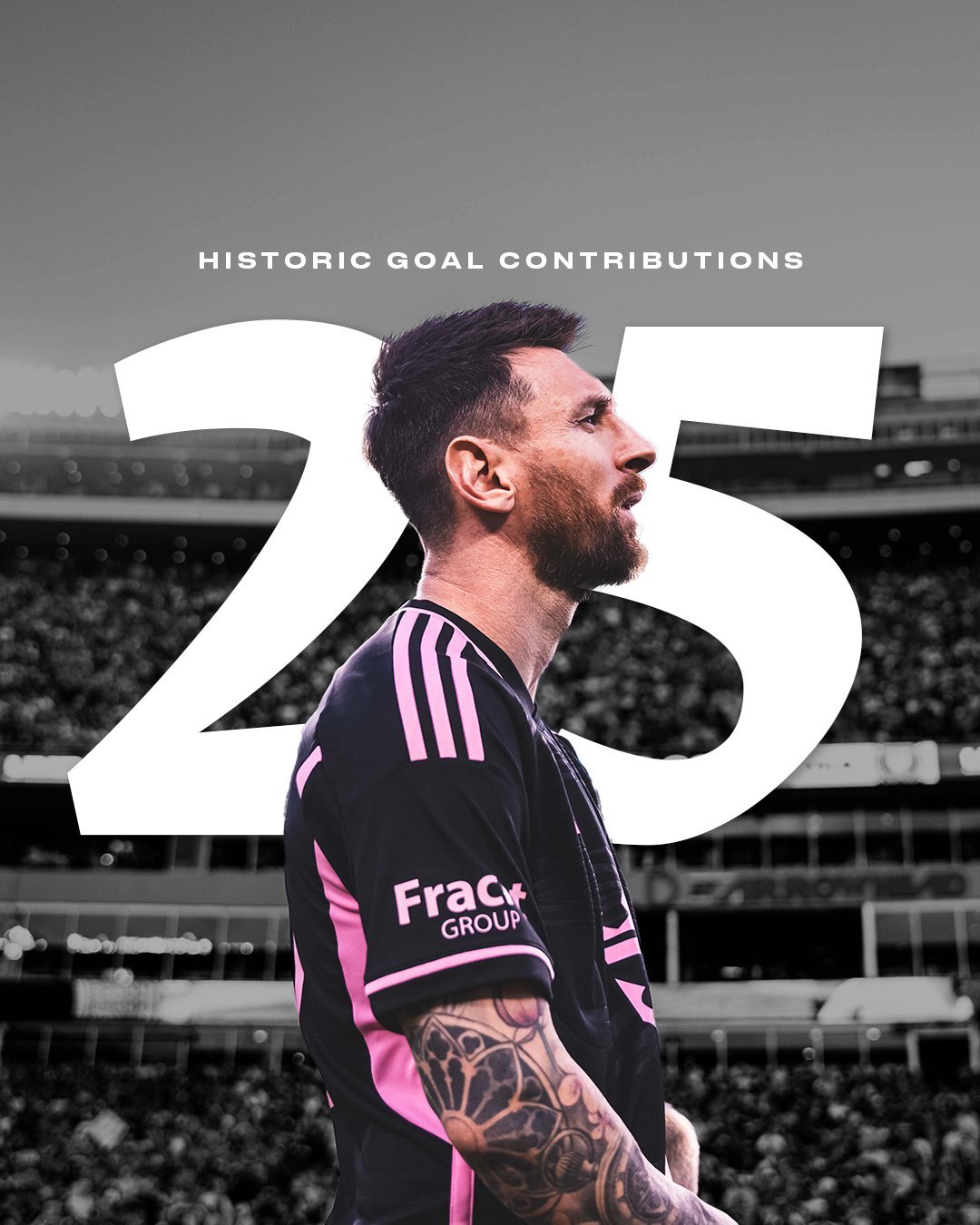 【[酷][酷][酷]】迈阿密国际官推：✨梅西继续在美职联创造历史！凭借周末的一粒