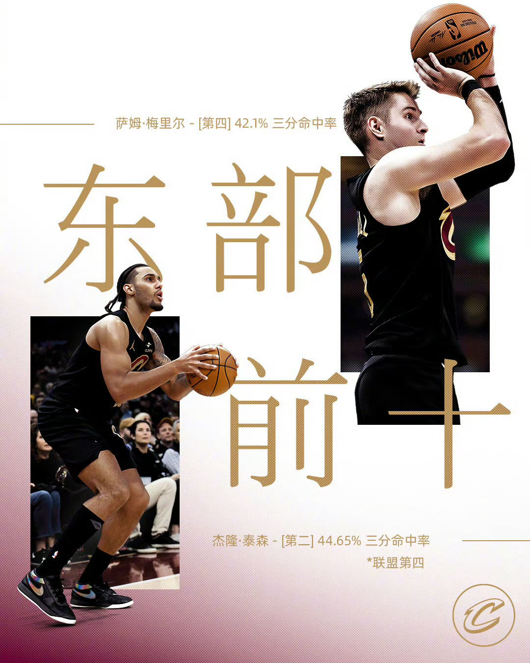骑士的三分火力，这你受得了吗克利夫兰骑士骑士nba米切尔哈登