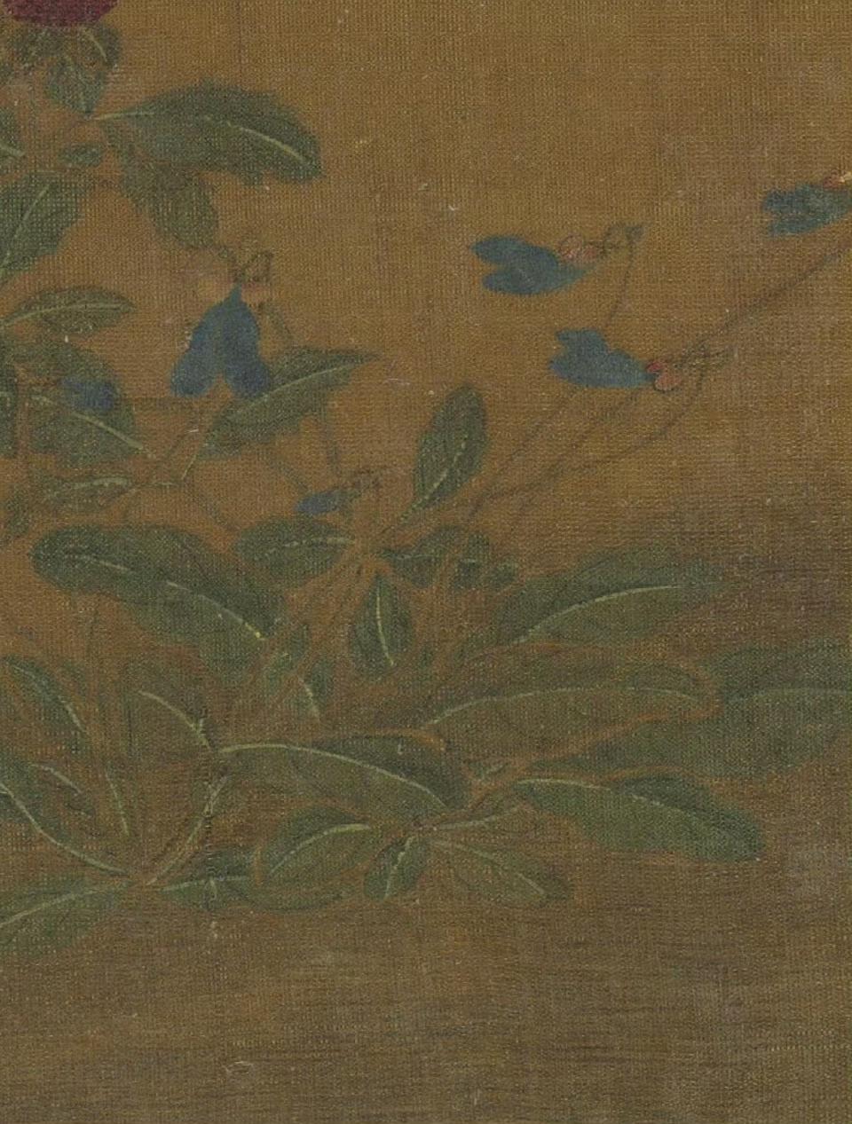 王渊的花鸟画。
王渊在元朝是真的很出名，有明朝人写《元宫词》都要提到他:内中独召