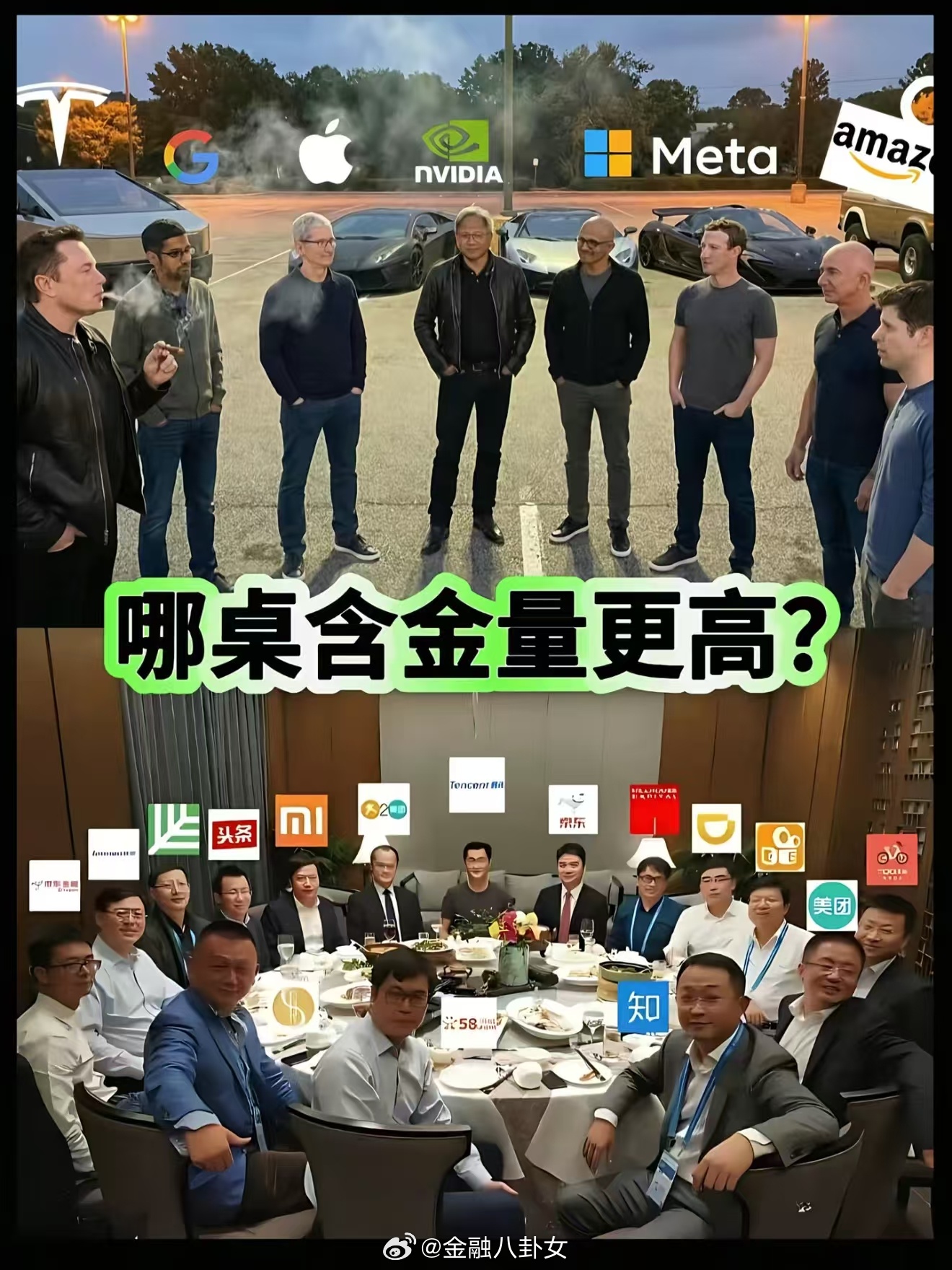 哪桌含金量更高？