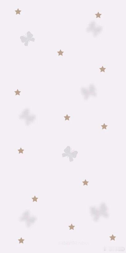 WeChat — 韩系简约蝴蝶星星聊天壁纸 