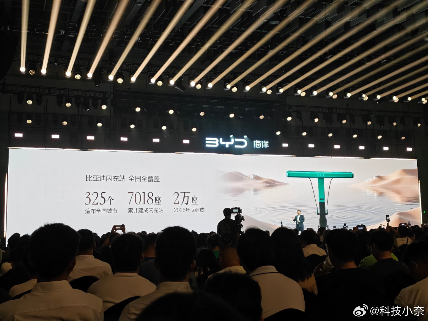 比亚迪闪充站数据又更新了，开一次发布会闪充站就增加不少，这次来到7018座，年底