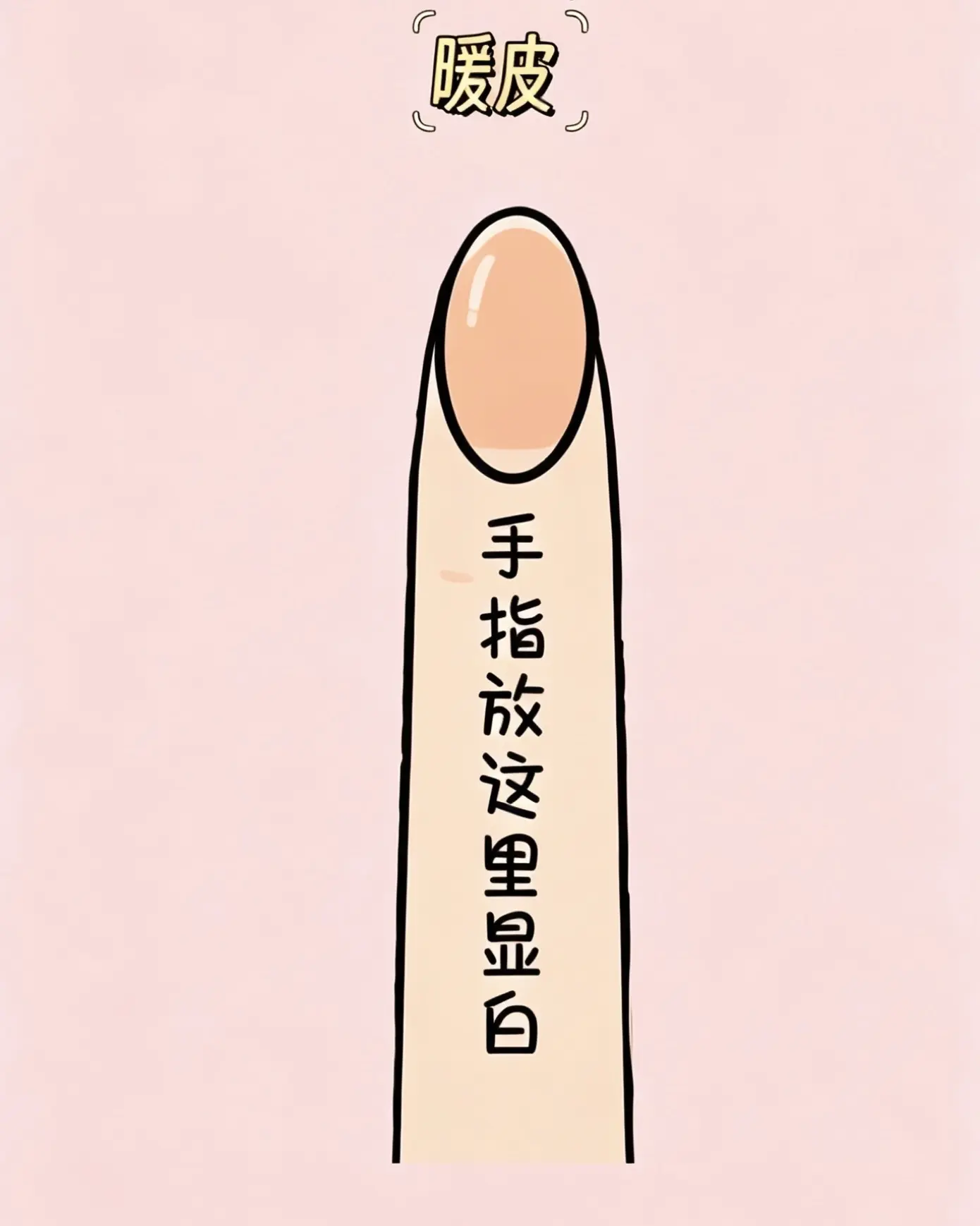 教你3S自测冷暖皮。把手指放到屏幕上，哪个颜色更显白，就是那种肤色