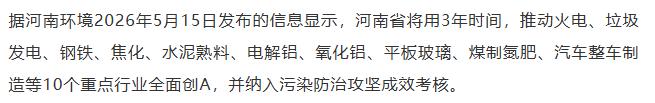 【融配达*早安资讯】河南省将推进钢铁行业全面创A！