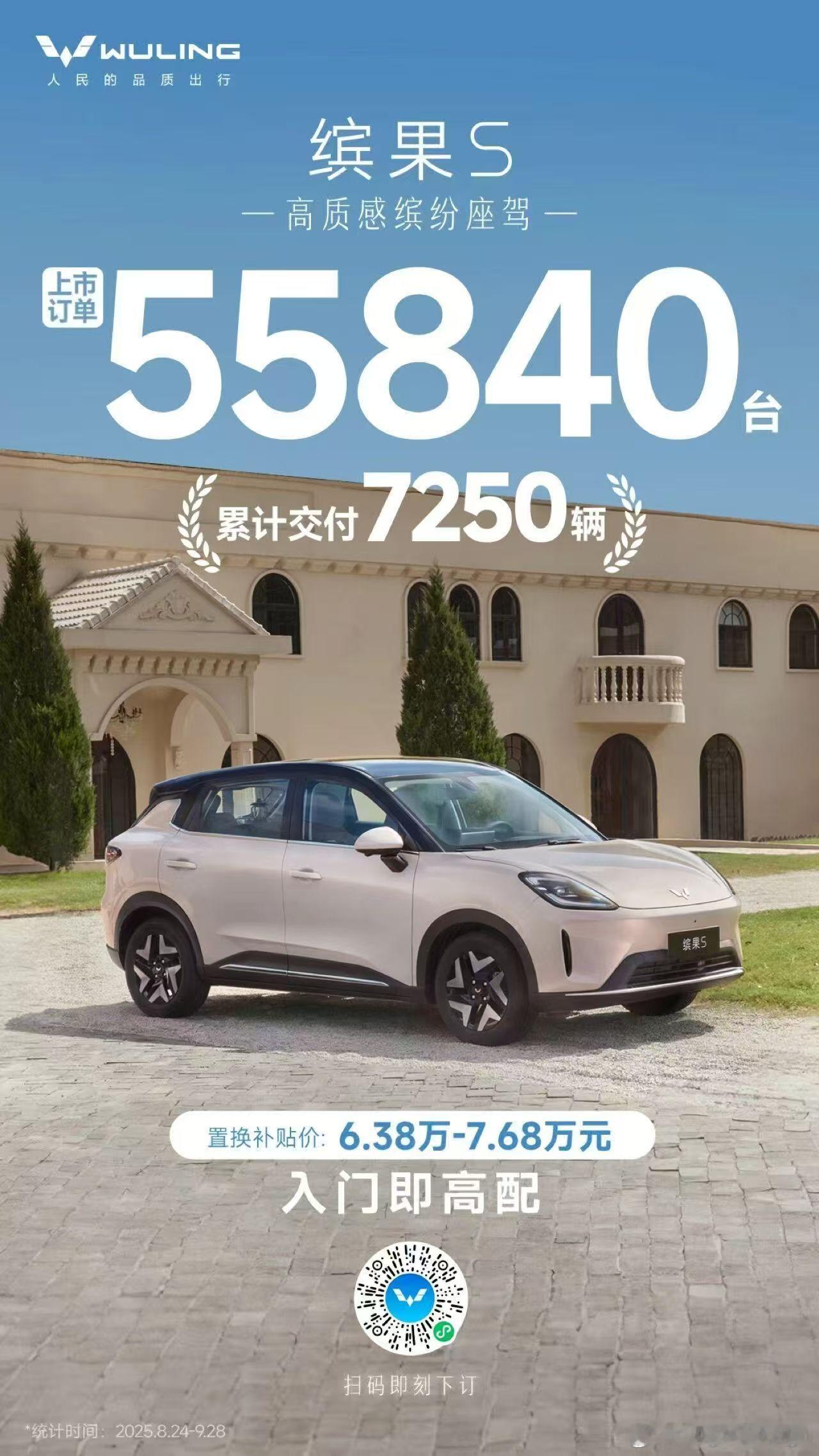 五菱缤果S上市啦！无门槛置换补贴价6.38万起！虽然才刚公布价格，但已经交付了7