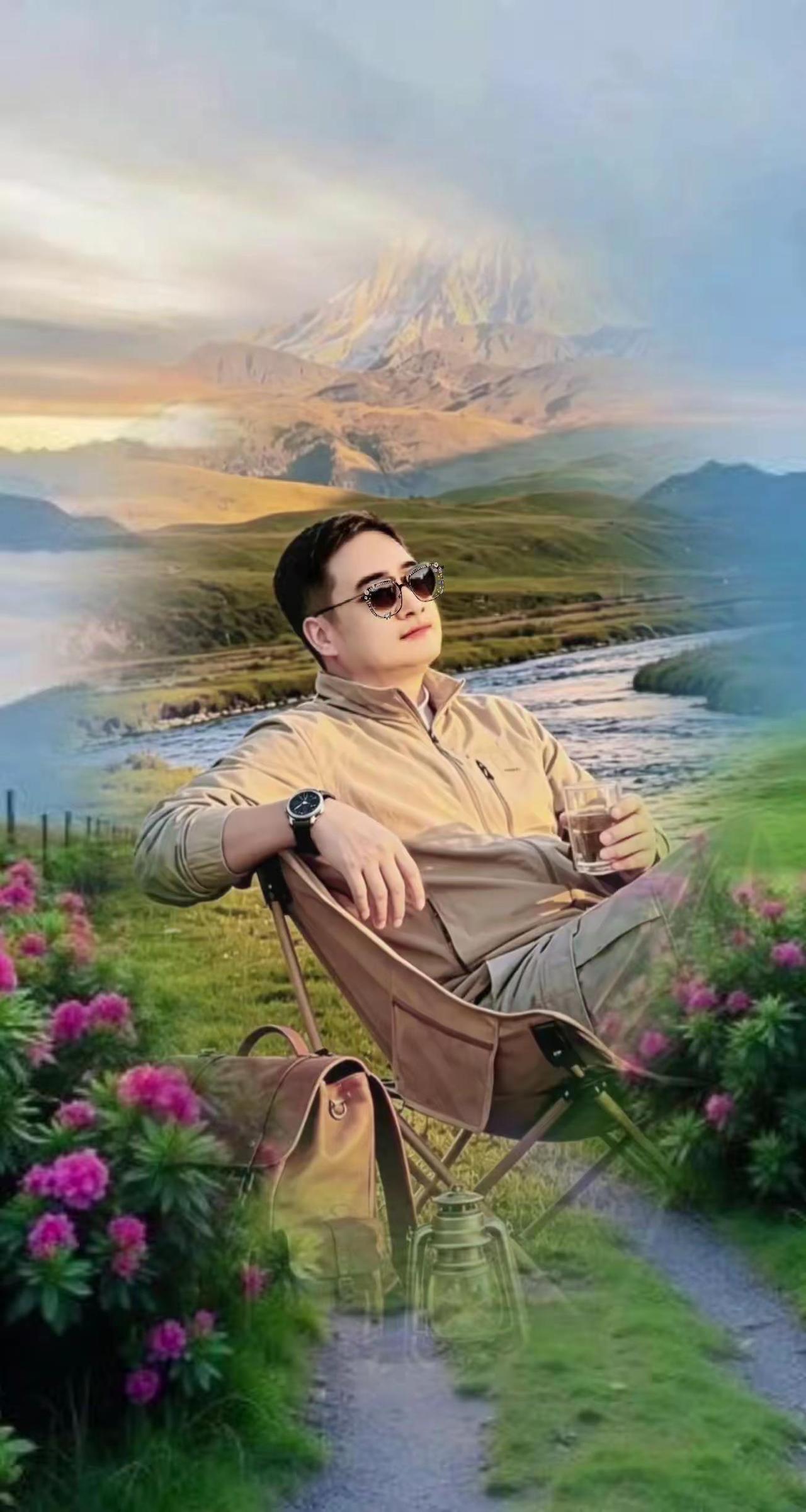 高原上的休闲时光 户外徒步看山自由 把脑子清空只装山野的风