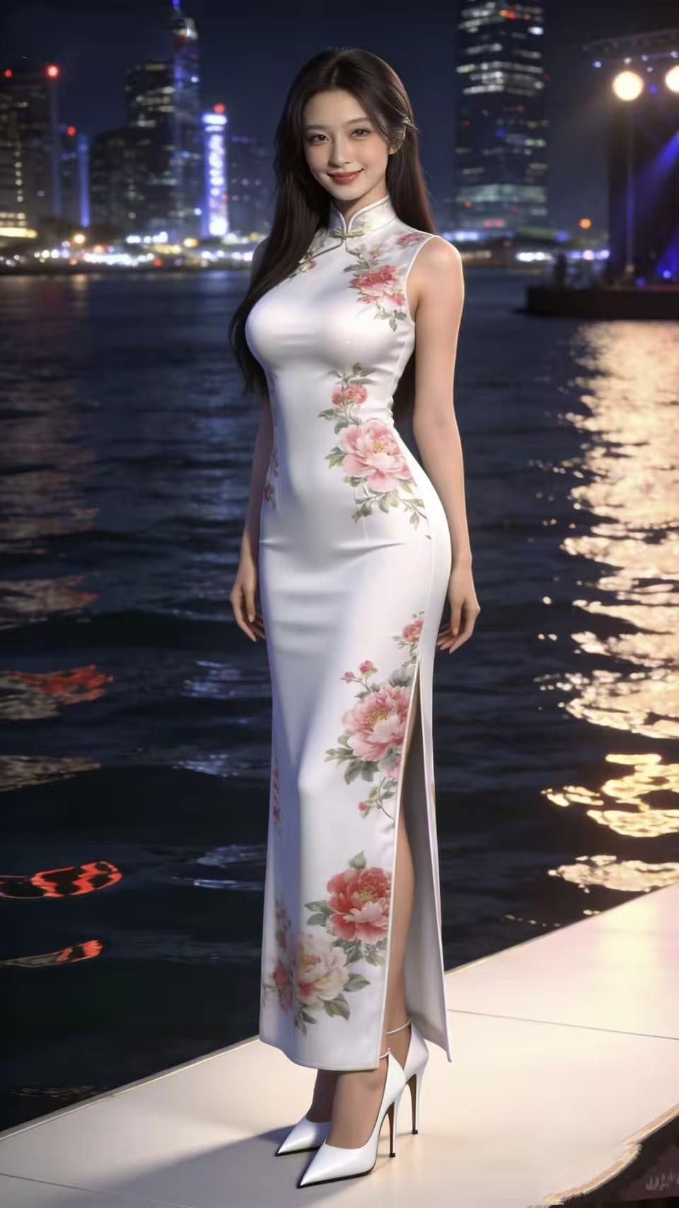 塞鸿秋·穿旗袍的女子
无须开口风知意，
盘扣锁尽流年事。
斜襟裹住温柔志，
旗袍