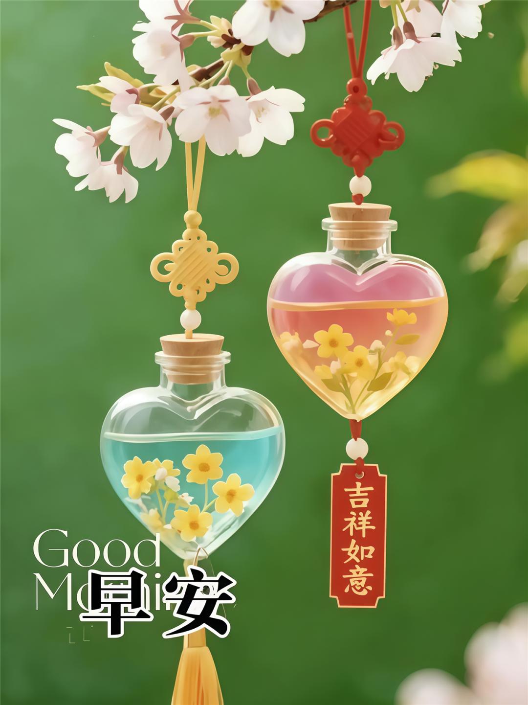 叮铃铃，愿你起床满身轻；叮铃铃，愿你早晨好心情；叮铃铃，愿你快乐心头涌；叮铃铃，