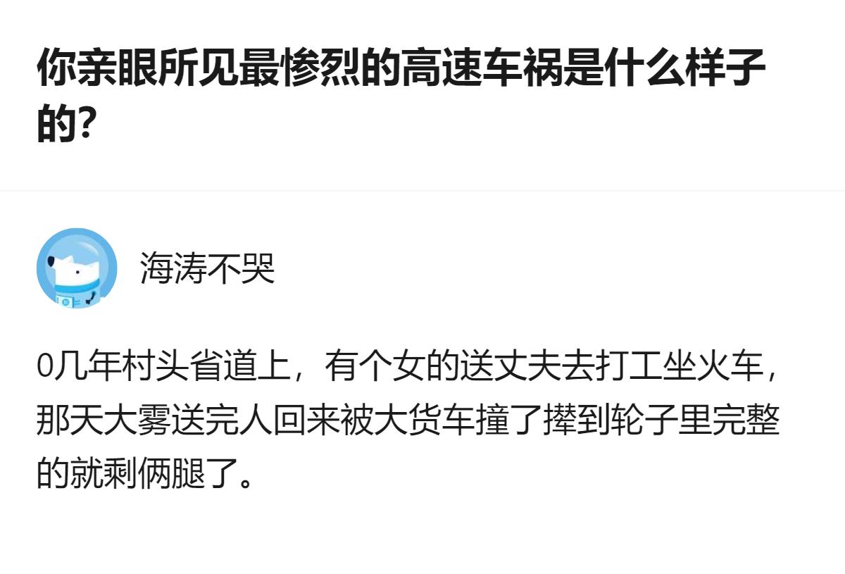 高速上的驾驶经历越丰富，胆子反而越小，这位驾龄两年半的司机，还见过省道上大雾天被