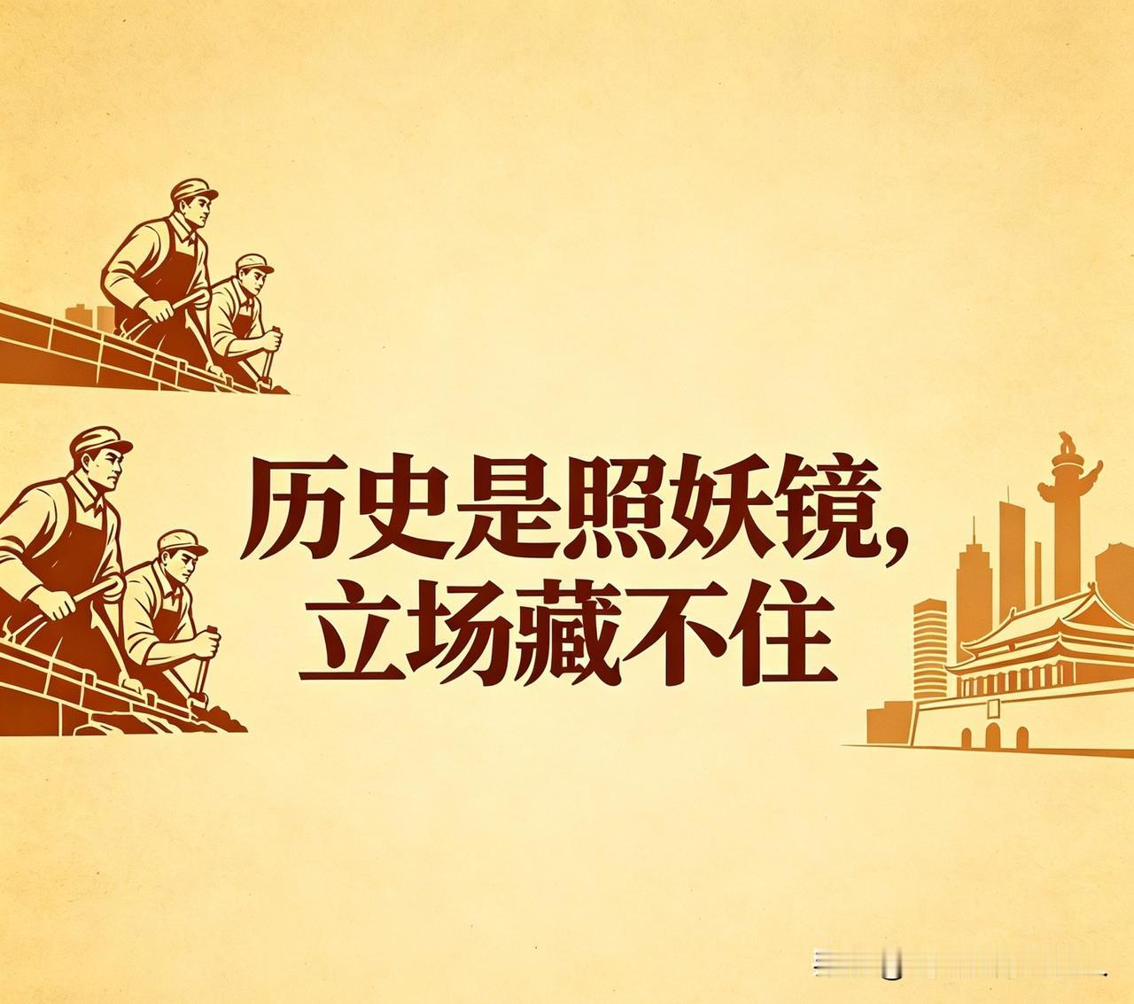 对新中国几十年的发展成就的评价，就是一面照妖镜。一个人的立场，在这里根本藏不住。
