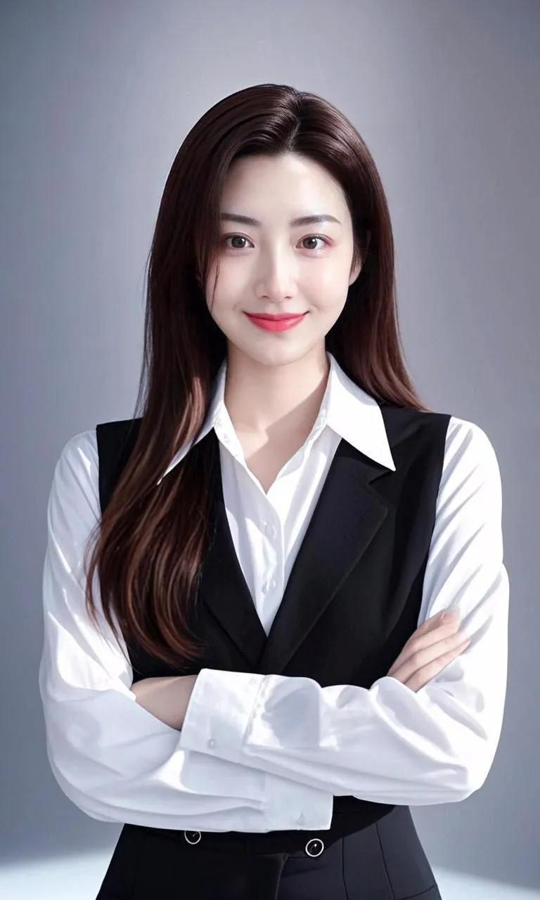 优雅职场风，自信满满，微笑面对每一天！😊✨