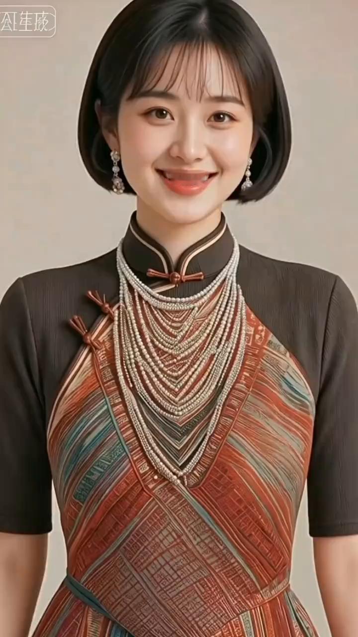 土家幺妹噻。
走过山路十八弯也不觉得累，亲如八百里清江水，吊脚楼的情歌满山飞。