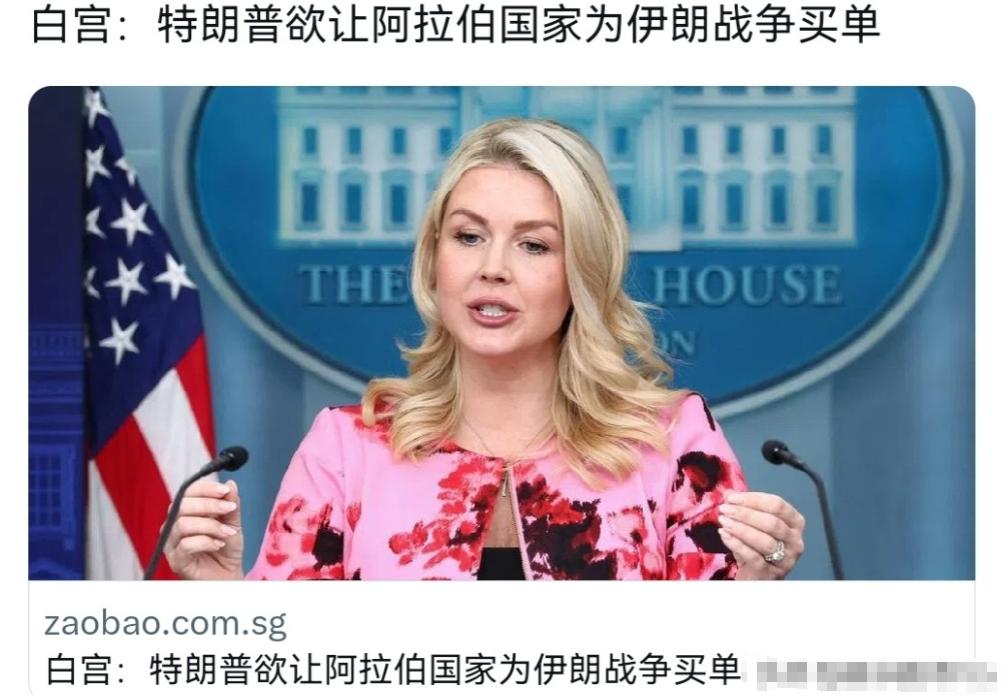海湾国家全部看走眼了！没想到美国会来这么一手！3月30日，美国白宫新闻秘书莱维特