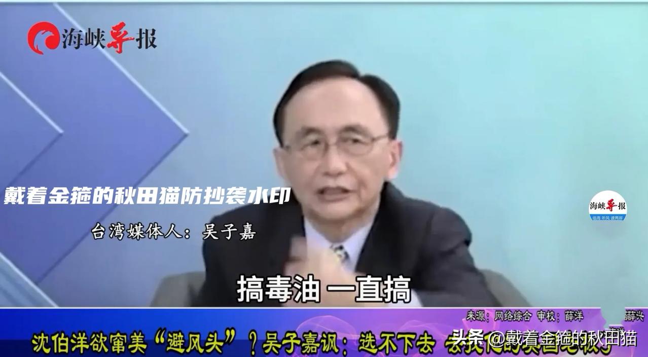 沈伯洋落跑、苏巧慧神隐，吴子嘉预言毒油让绿营选情崩盘！网络最新民调显示，超过8成