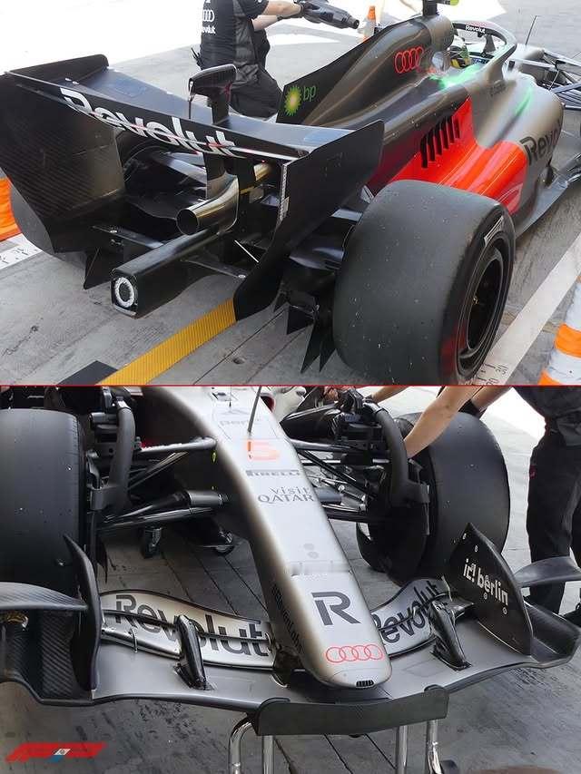 奥迪R26的这个侧箱设计，还是有别于之前梅赛德斯的零侧箱的👇🏻 