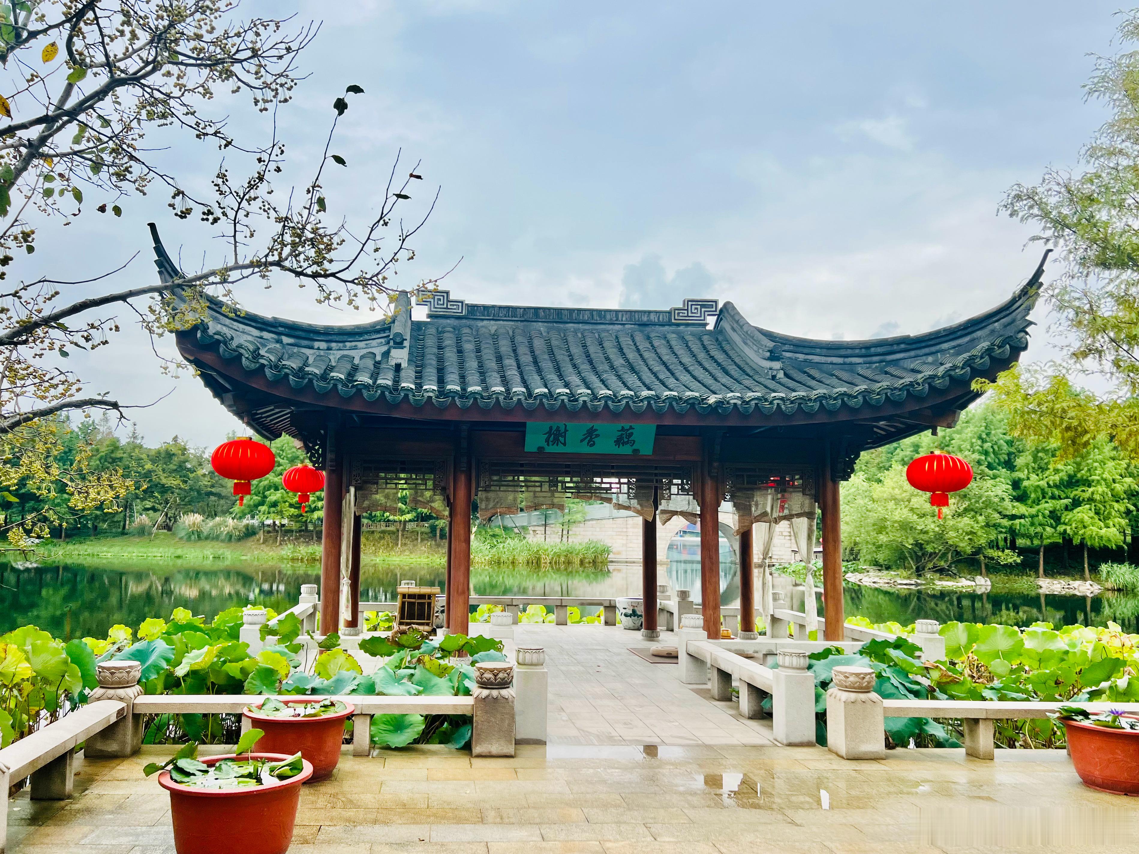 大美中国上海风情国庆快乐 世博文化公园 申园秋色打卡美丽的中国超话 上海·上海世