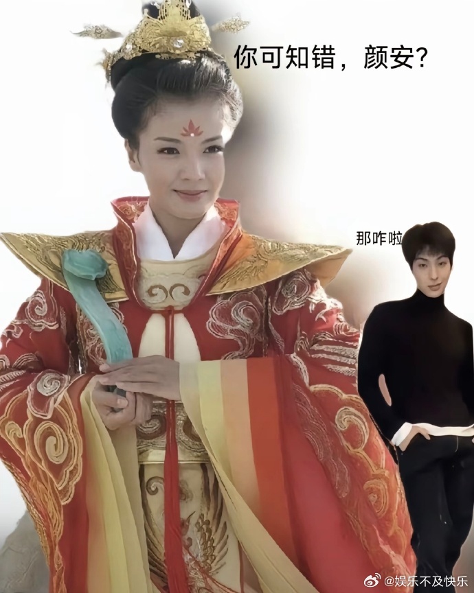 小小颜安在大大妈祖前放肆 颜安真的是越来越放得开了，和刘涛老师一起笑得那么开心，