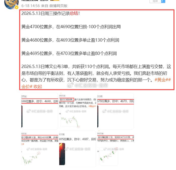 周总结2026.5.11—2026.5.15  周内共公布20单交易策略，斩获1