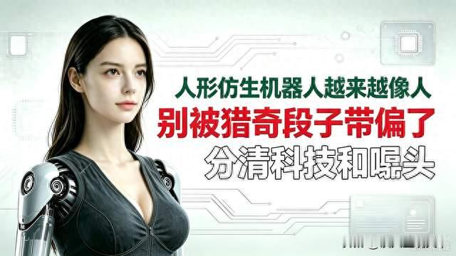 人形仿生机器人越来越像人，别被猎奇段子带偏了