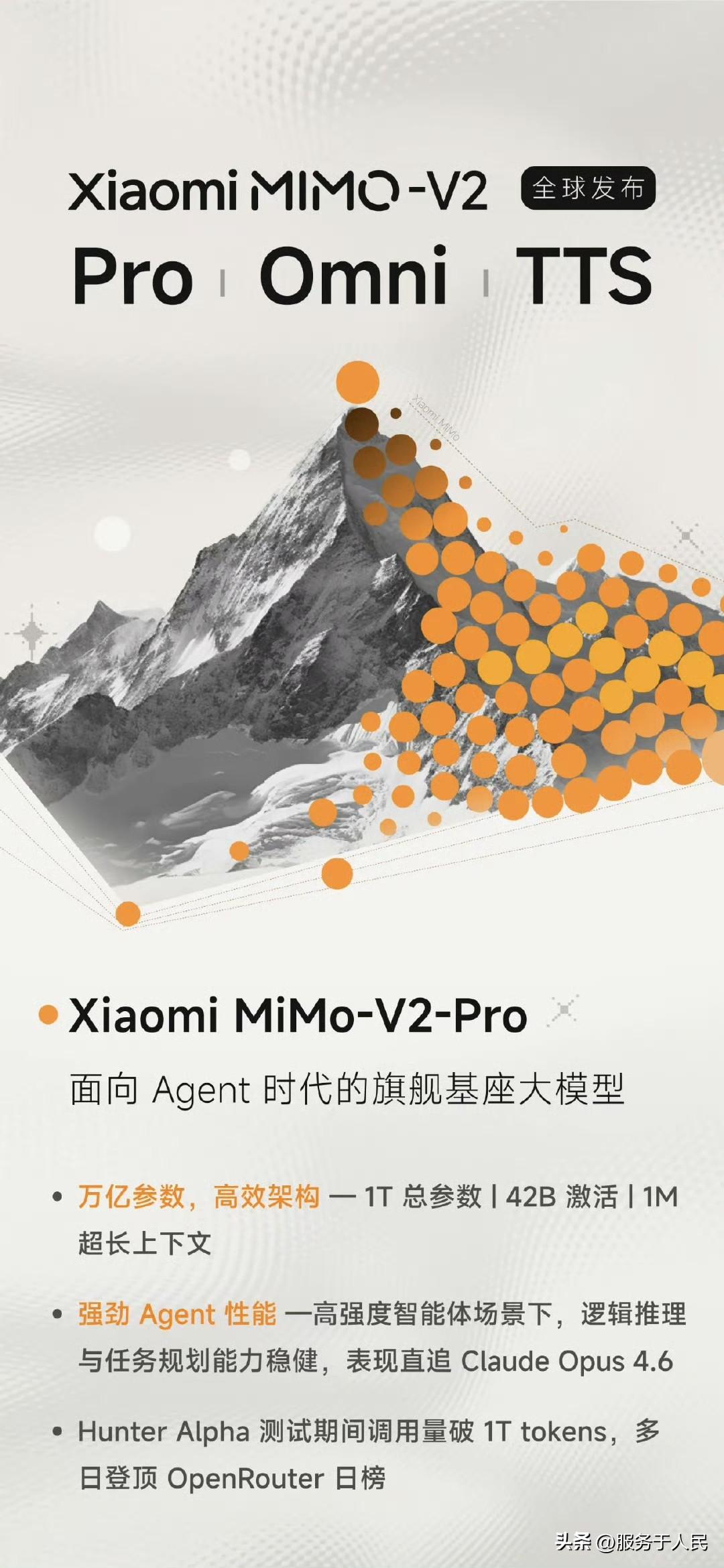 🔥小米凌晨发布Xiaomi MiMo-V2-Pro！
其“1T参数+1M超长上