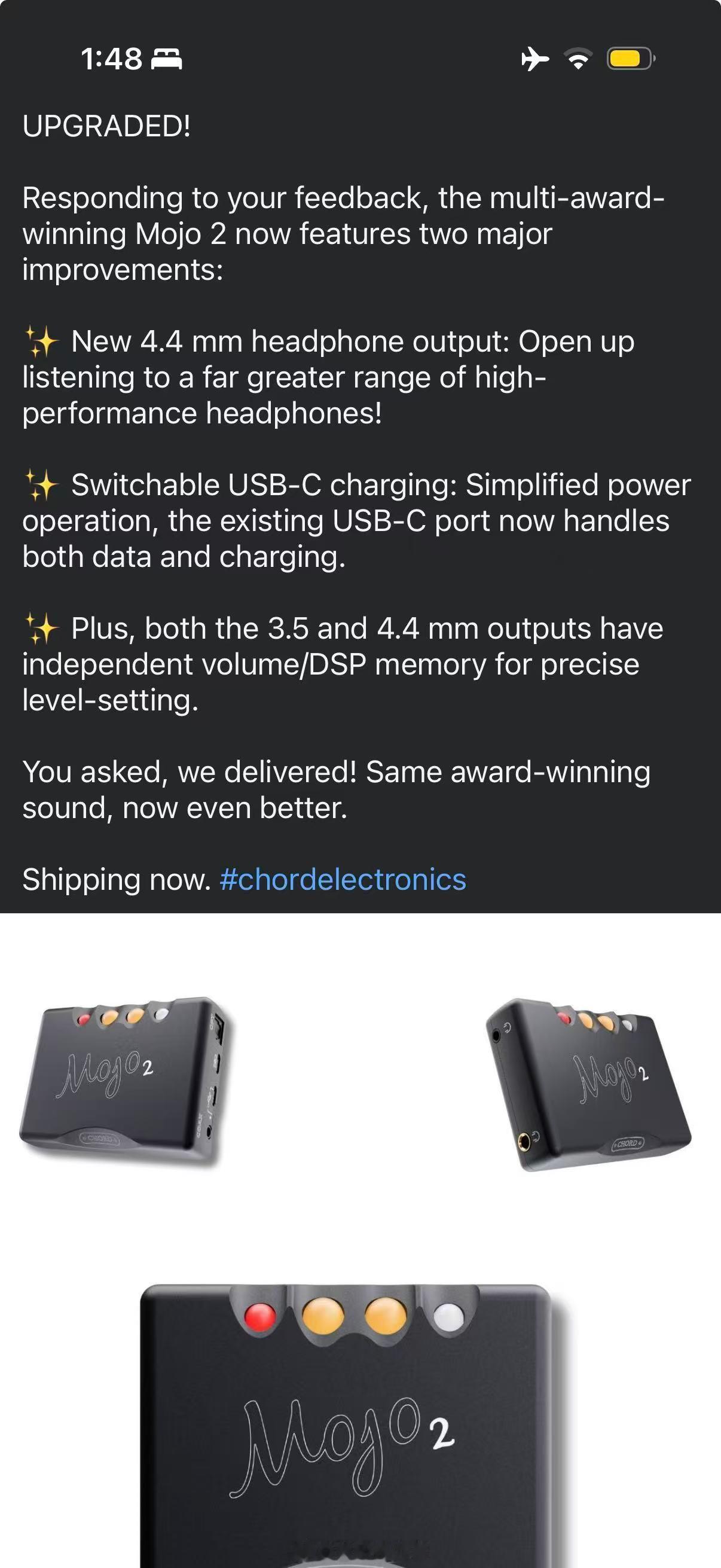 【九段在前线】Chord MOJO2重大升级，是不是稍晚了一点？耳机发烧友