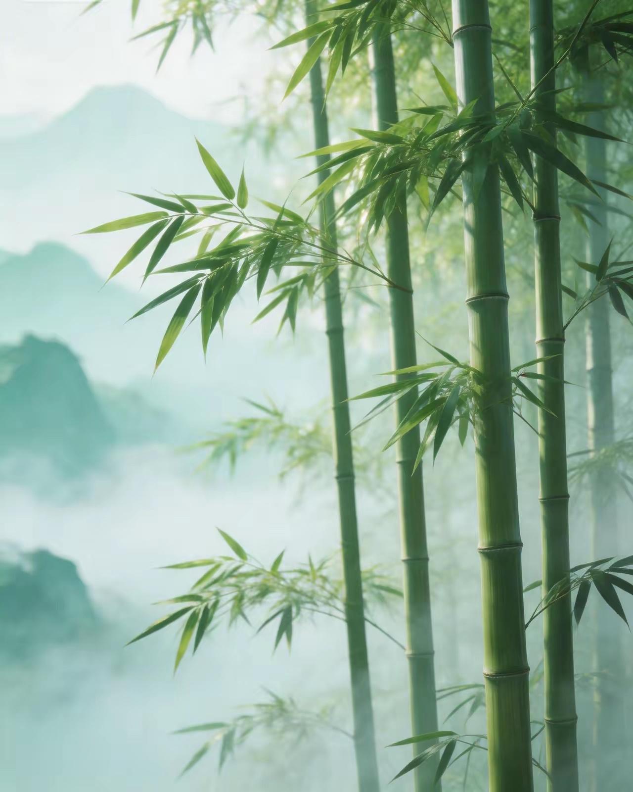 翠竹无心藏气节，
梅花有雪若爹娘。
横批：《气节与爹娘》